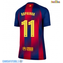 Camisa de time de futebol Barcelona Raphinha Belloli #11 Replicas 1º Equipamento Feminina 2025-26 Manga Curta